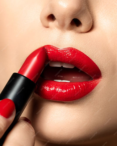 Beauty of lipstick in fashion